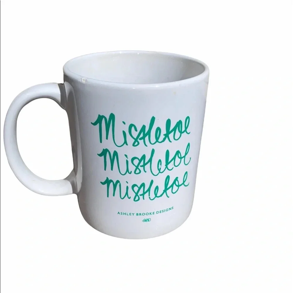 Ashley Brooke designs mistletoe double sided coffee mug